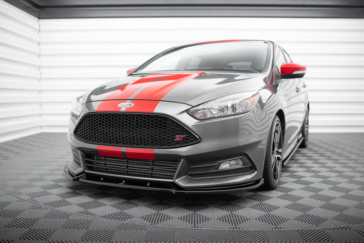 Front Splitter V.4 suitable for Ford Focus ST Mk3 Facelift