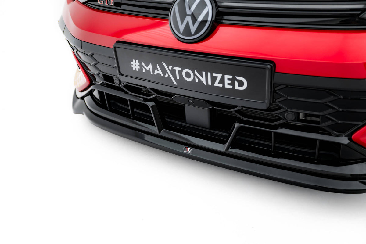 Front Splitter V.4 suitable for Volkswagen Golf GTI Clubsport Mk8 Facelift