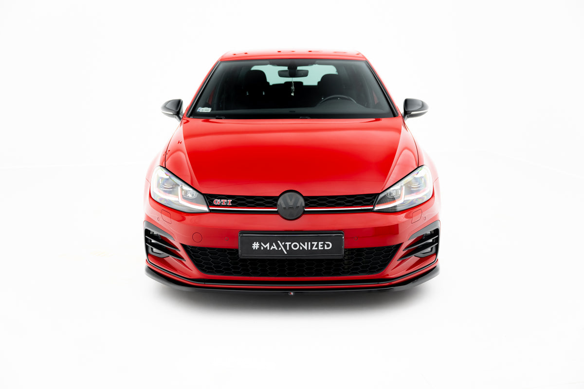 Front Splitter V.4 suitable for Volkswagen Golf GTI / GTD Mk7 Facelift