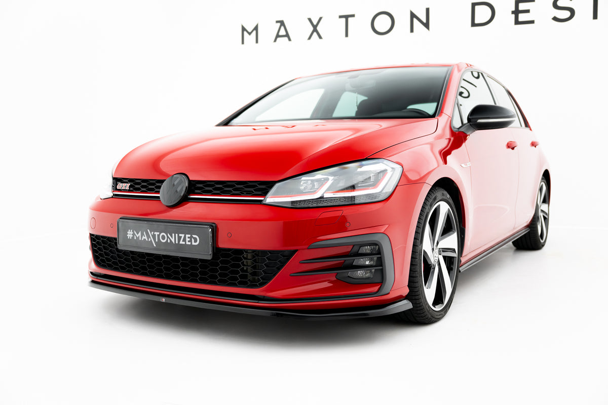 Front Splitter V.4 suitable for Volkswagen Golf GTI / GTD Mk7 Facelift