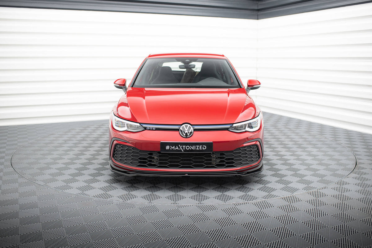 Front Splitter V.4 suitable for Volkswagen Golf GTI / GTE / GTD / R-Line Mk8