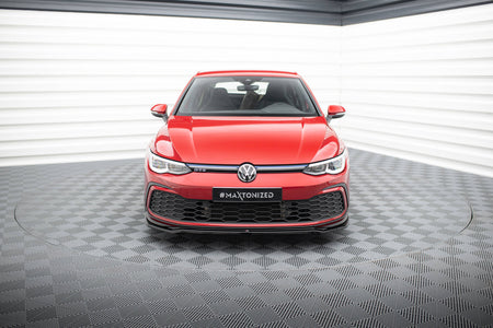 Front Splitter V.4 suitable for Volkswagen Golf GTI / GTE / GTD / R-Line Mk8