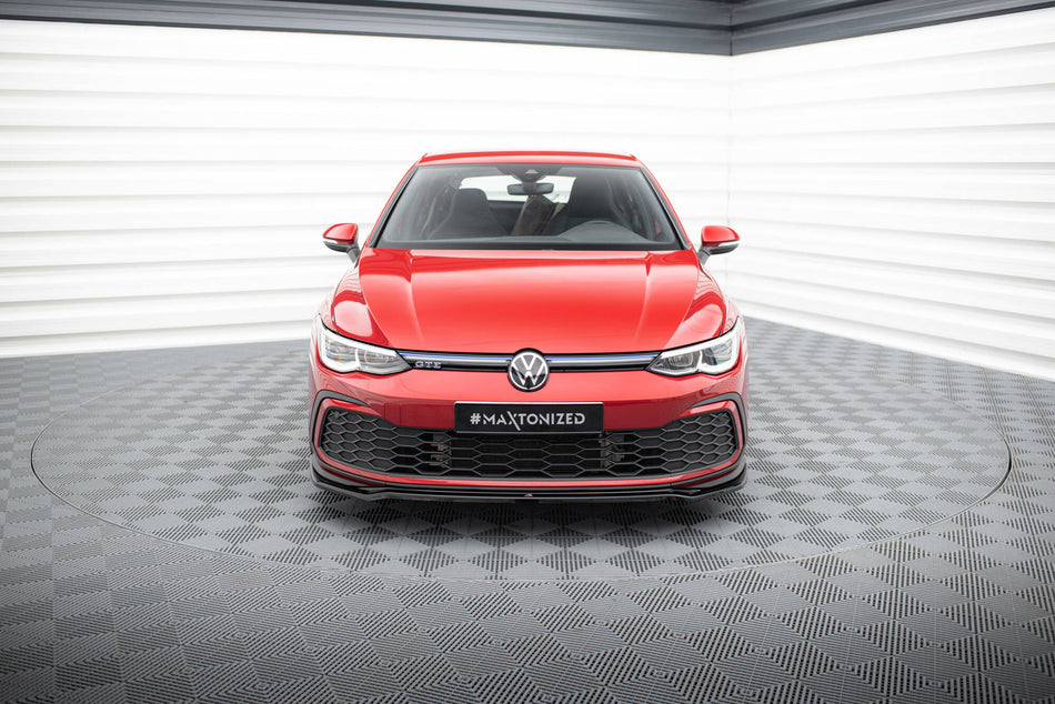 Front Splitter V.4 suitable for Volkswagen Golf GTI / GTE / GTD / R-Line Mk8