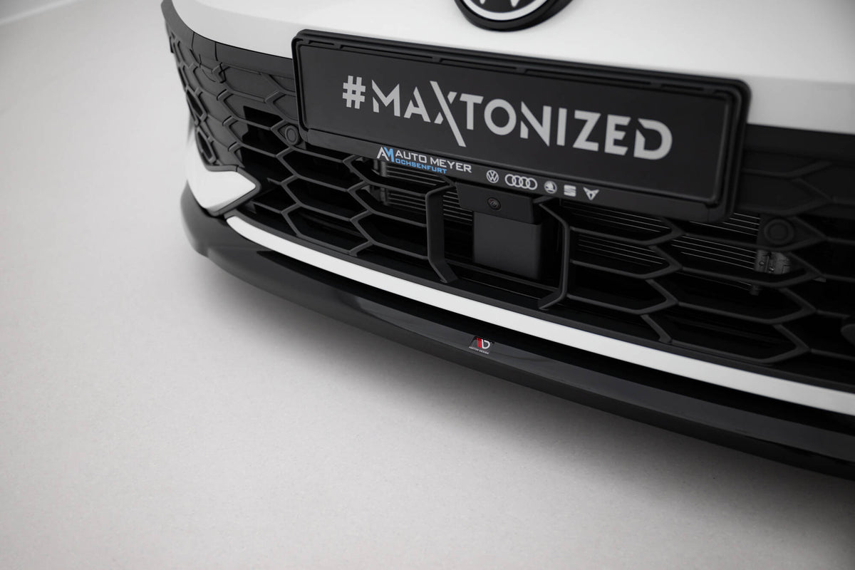 Front Splitter V.4 suitable for Volkswagen Golf GTI / GTE / R-Line Mk8 Facelift