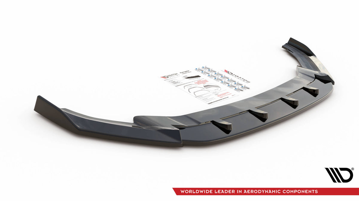 Front Splitter V.4 suitable for Volkswagen Golf R / R-Line Mk7