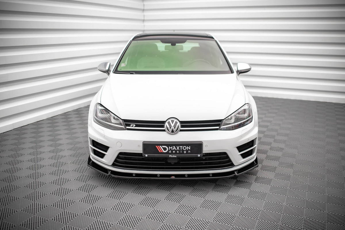 Front Splitter V.4 suitable for Volkswagen Golf R / R-Line Mk7