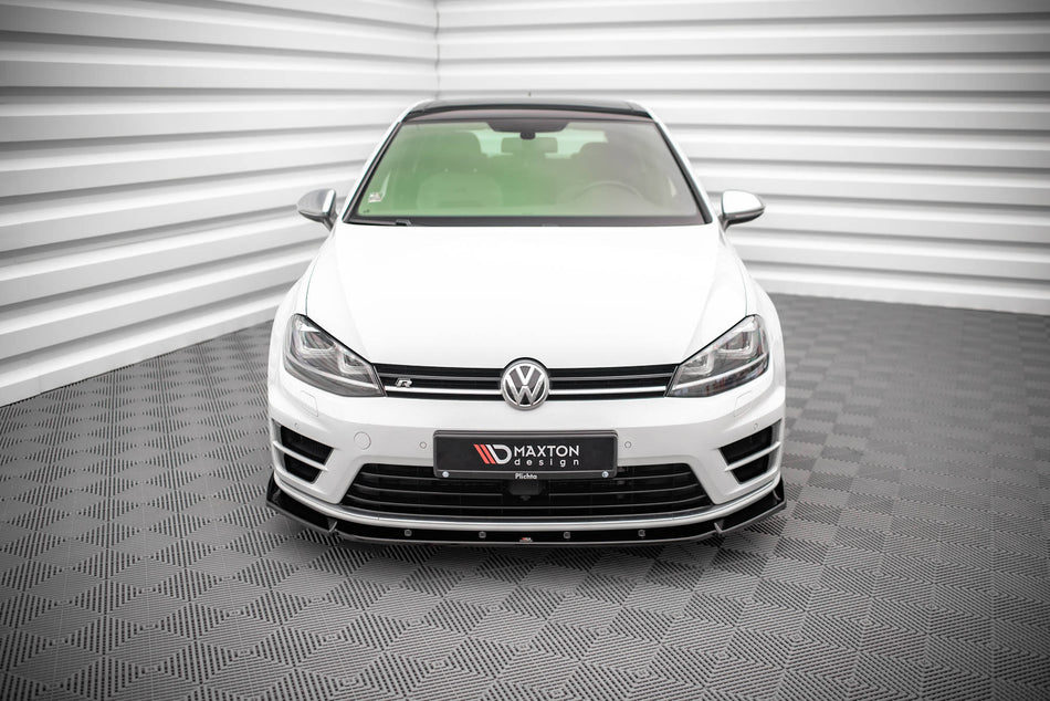Front Splitter V.4 suitable for Volkswagen Golf R / R-Line Mk7