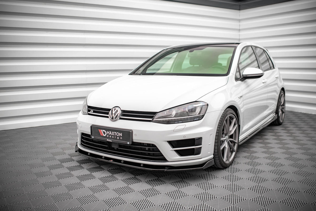 Front Splitter V.4 suitable for Volkswagen Golf R / R-Line Mk7