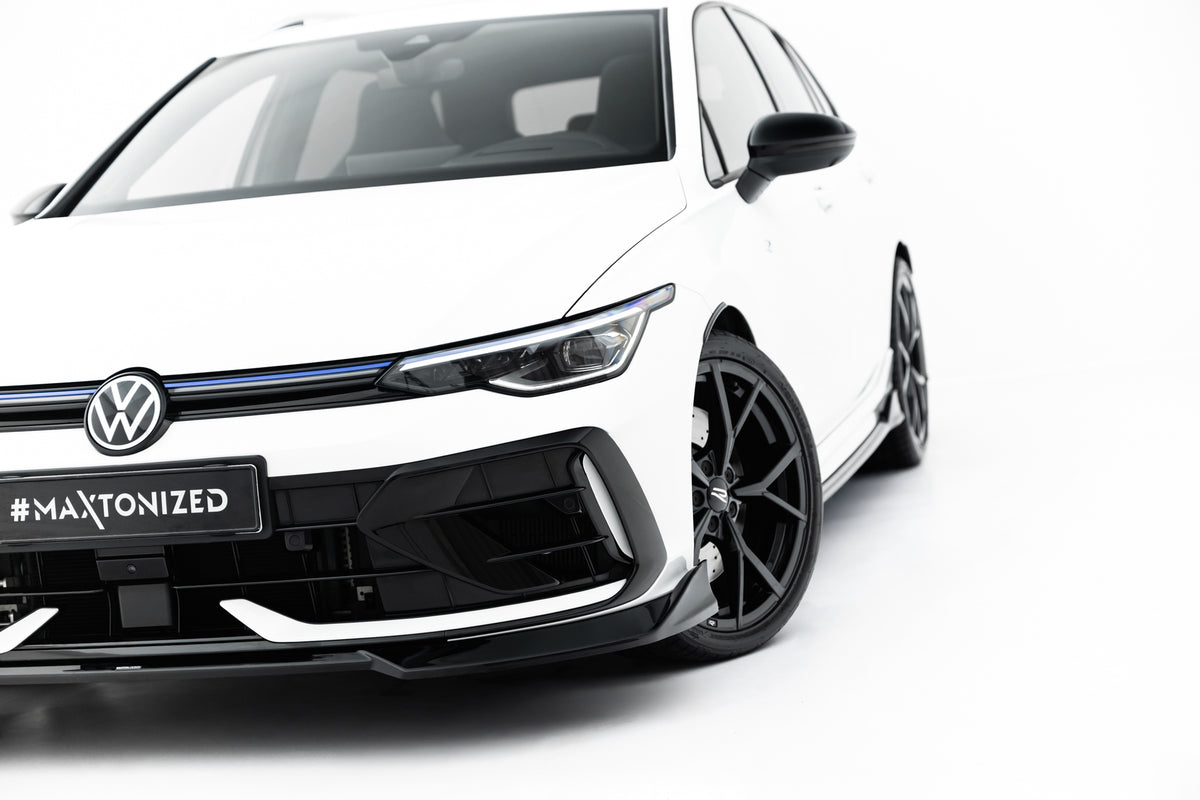 Front Splitter V.4 suitable for Volkswagen Golf R Variant Mk8 Facelift