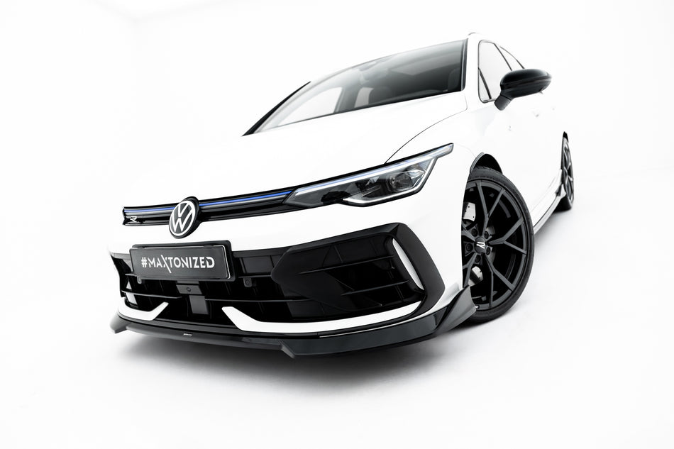 Front Splitter V.4 suitable for Volkswagen Golf R Variant Mk8 Facelift