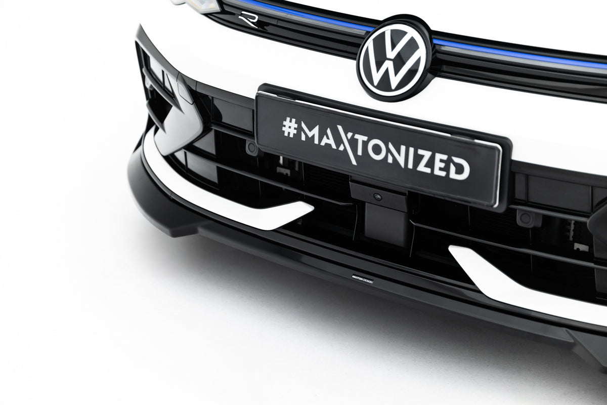 Front Splitter V.4 suitable for Volkswagen Golf R Variant Mk8 Facelift
