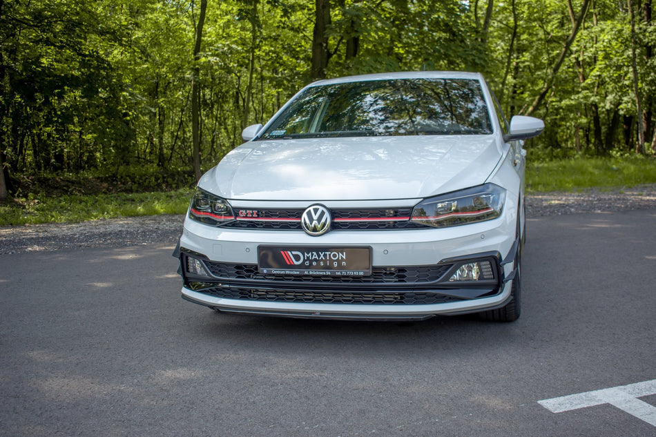 Front Splitter V.4 suitable for Volkswagen Polo GTI / R-line Mk6