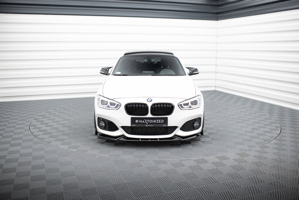 Front Splitter V.5 + Flaps suitable for BMW 1 M-Pack / M140i F20 Facelift