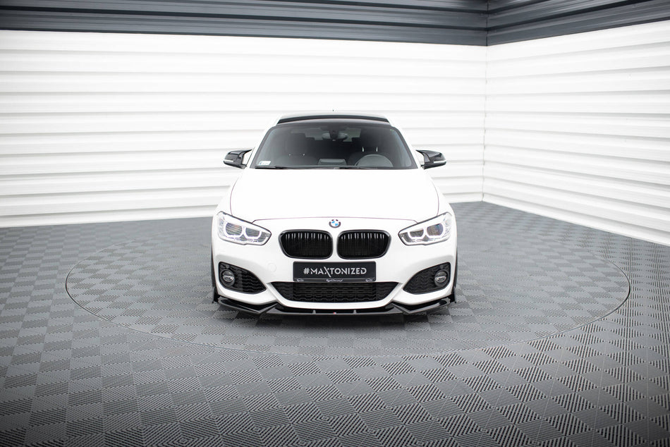 Front Splitter V.5 + Flaps suitable for BMW 1 M-Pack / M140i F20 Facelift