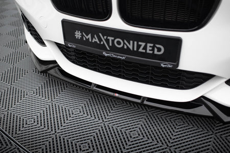 Front Splitter V.5 + Flaps suitable for BMW 1 M-Pack / M140i F20 Facelift