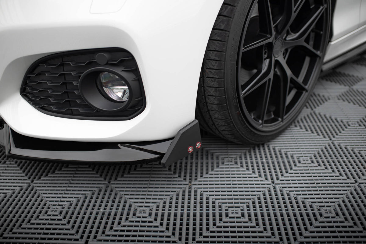 Front Splitter V.5 + Flaps suitable for BMW 1 M-Pack / M140i F20 Facelift
