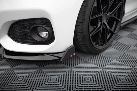 Front Splitter V.5 + Flaps suitable for BMW 1 M-Pack / M140i F20 Facelift