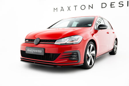 Front Splitter V.5 suitable for Volkswagen Golf GTI / GTD Mk7 Facelift