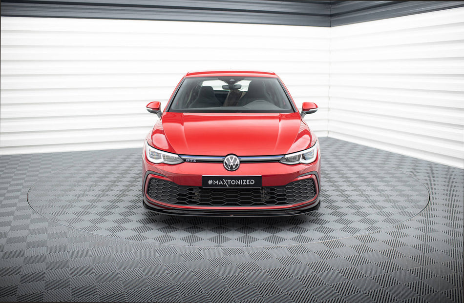 Front Splitter V.5 suitable for Volkswagen Golf GTI / GTE / GTD / R-Line Mk8