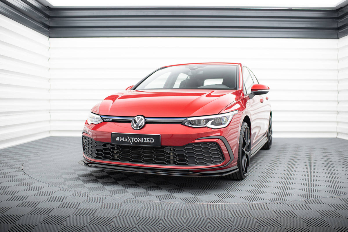 Front Splitter V.5 suitable for Volkswagen Golf GTI / GTE / GTD / R-Line Mk8