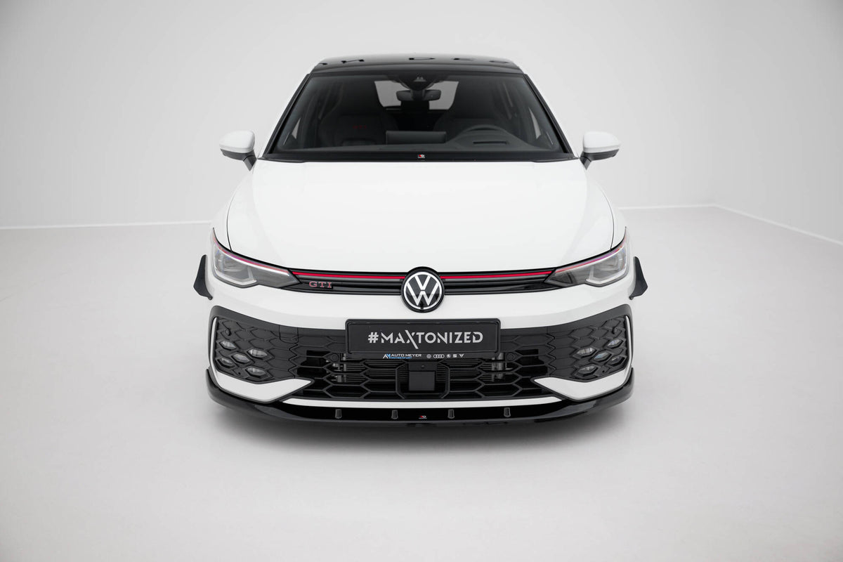 Front Splitter V.5 suitable for Volkswagen Golf GTI / GTE / R-Line Mk8 Facelift