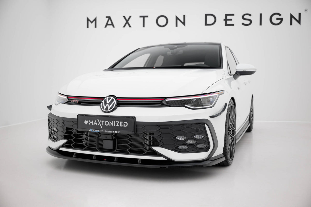 Front Splitter V.5 suitable for Volkswagen Golf GTI / GTE / R-Line Mk8 Facelift
