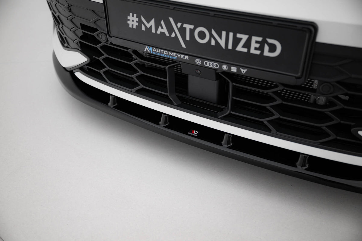 Front Splitter V.5 suitable for Volkswagen Golf GTI / GTE / R-Line Mk8 Facelift