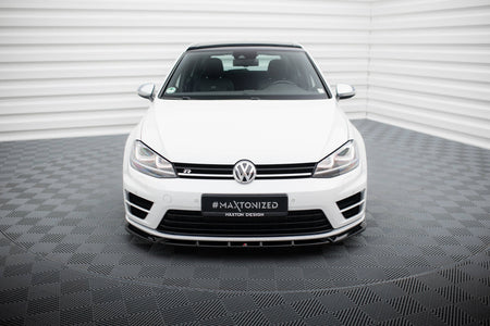 Front Splitter V.5 suitable for Volkswagen Golf R / R-Line Mk7