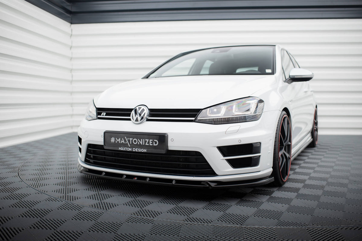 Front Splitter V.5 suitable for Volkswagen Golf R / R-Line Mk7