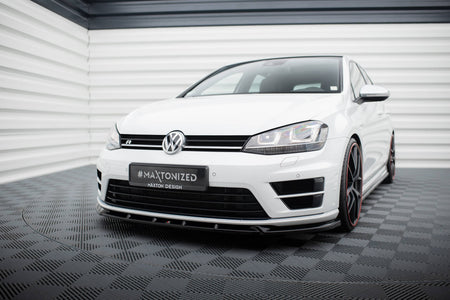 Front Splitter V.5 suitable for Volkswagen Golf R / R-Line Mk7