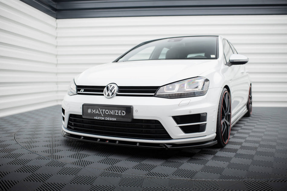 Front Splitter V.5 suitable for Volkswagen Golf R / R-Line Mk7