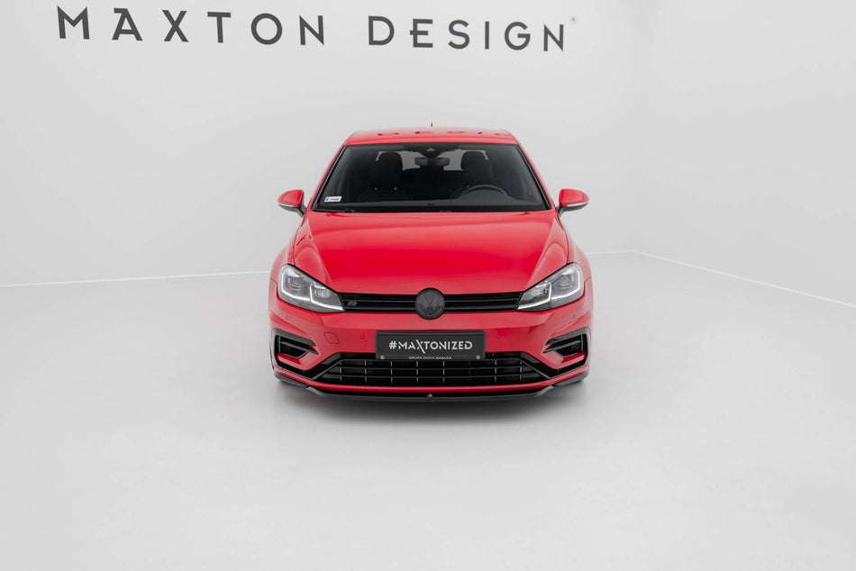 Front Splitter V.5 suitable for Volkswagen Golf R / R-Line Mk7 Facelift