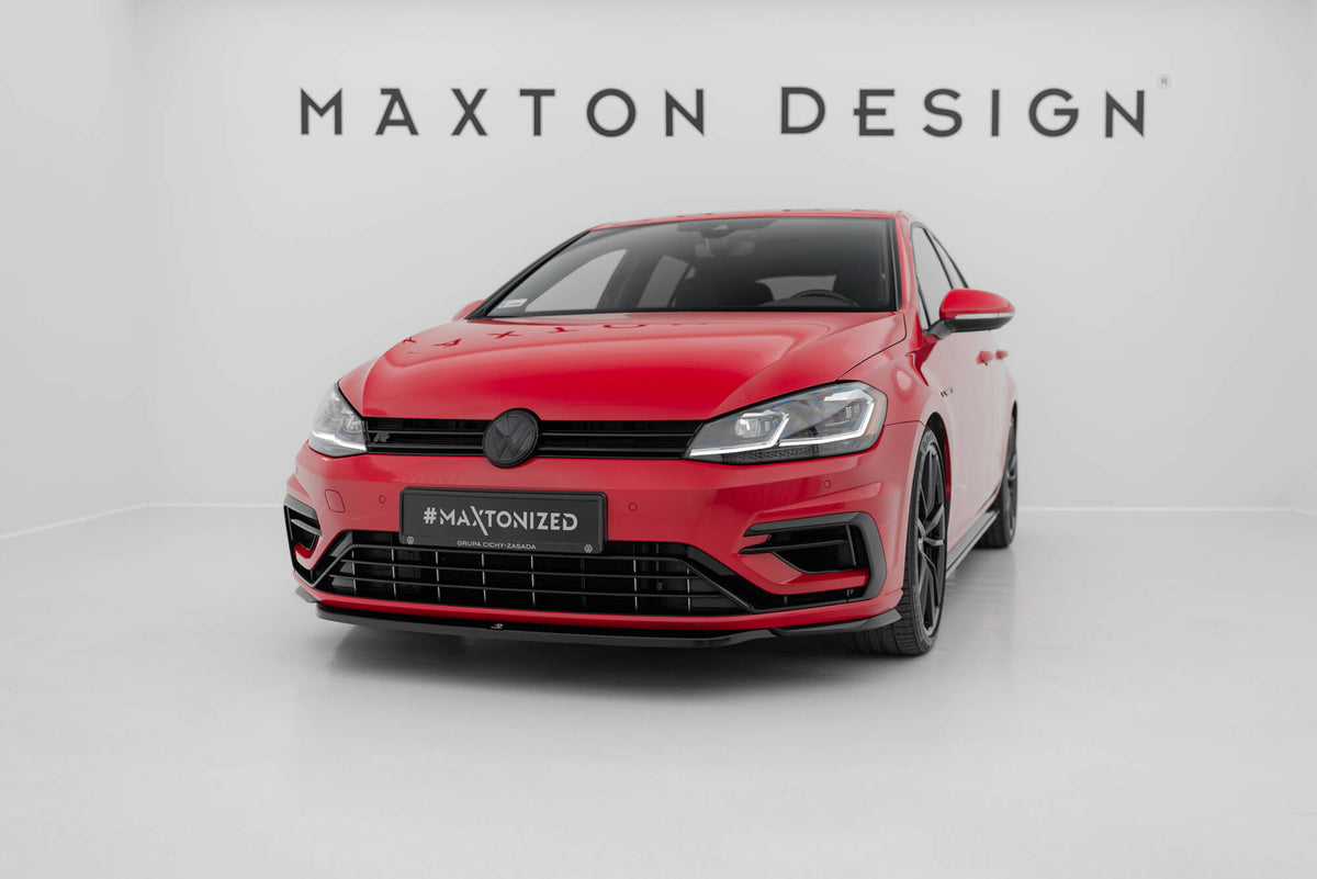 Front Splitter V.5 suitable for Volkswagen Golf R / R-Line Mk7 Facelift