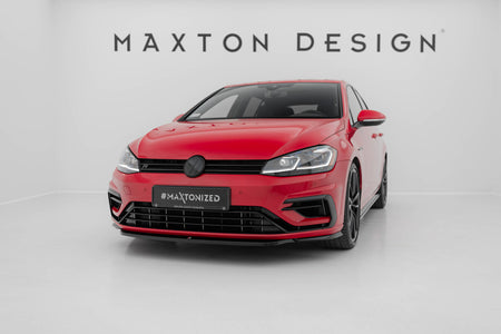 Front Splitter V.5 suitable for Volkswagen Golf R / R-Line Mk7 Facelift