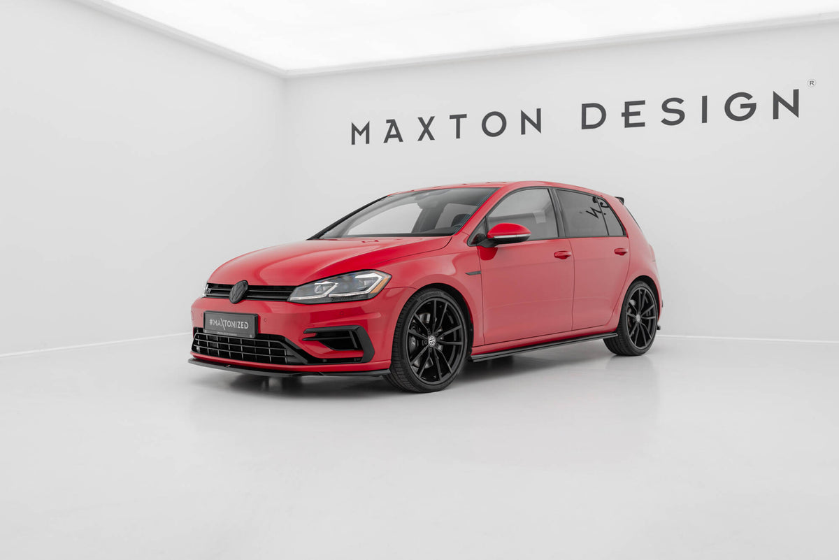 Front Splitter V.5 suitable for Volkswagen Golf R / R-Line Mk7 Facelift