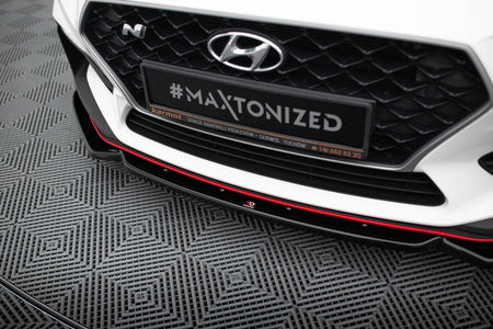 Front Splitter V.6 + Flaps suitable for Hyundai I30 N Mk3 Hatchback/Fastback