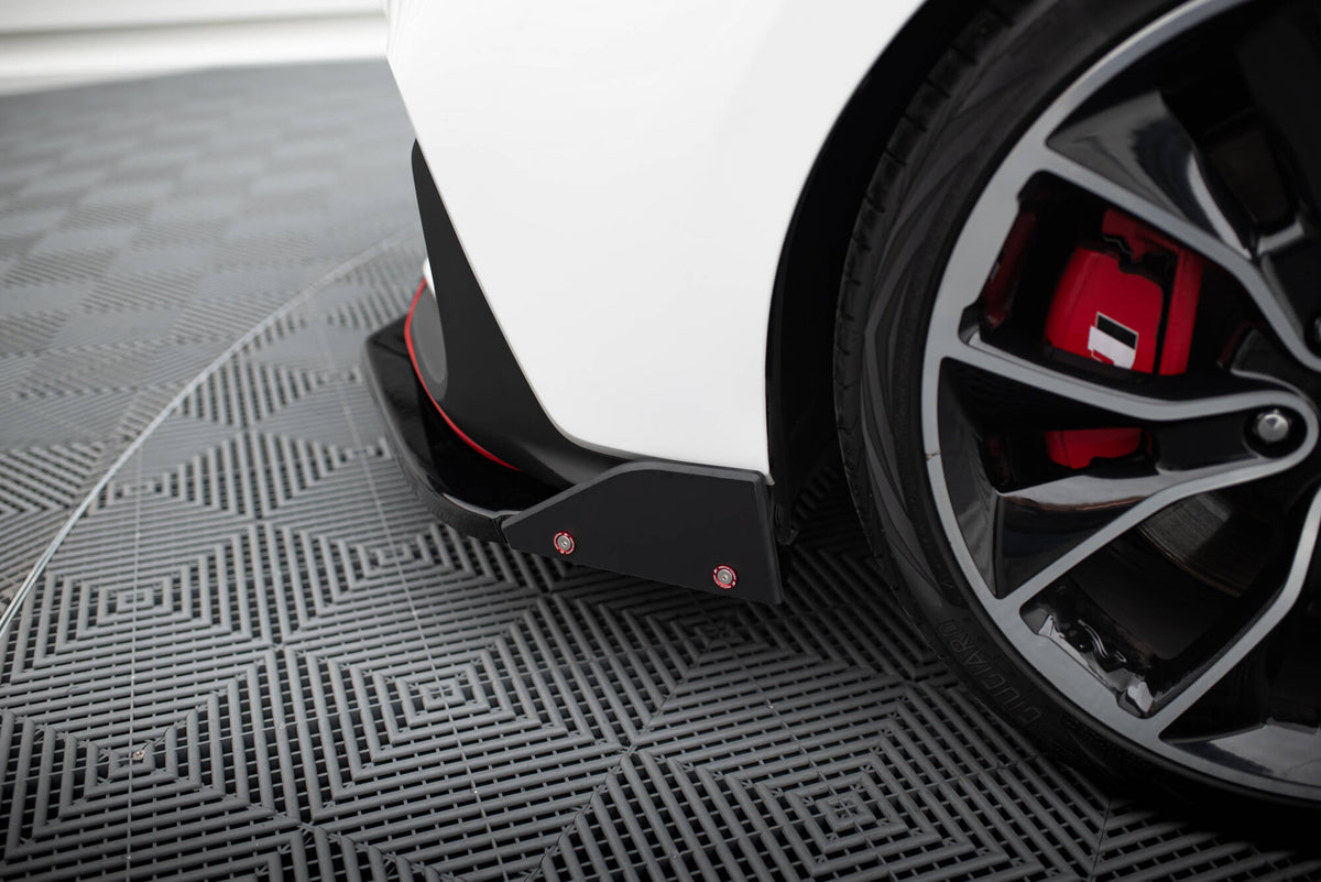 Front Splitter V.6 + Flaps suitable for Hyundai I30 N Mk3 Hatchback/Fastback