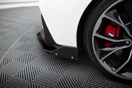 Front Splitter V.6 + Flaps suitable for Hyundai I30 N Mk3 Hatchback/Fastback