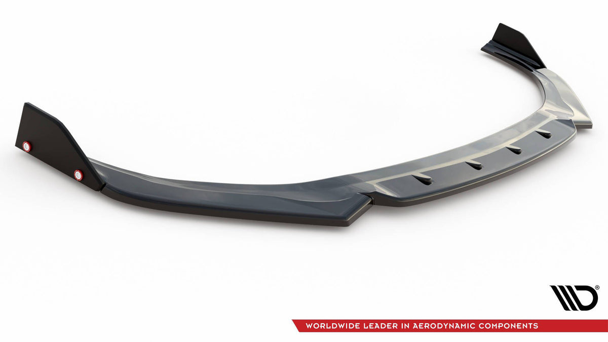 Front Splitter V.6 + Flaps suitable for Hyundai I30 N Mk3 Hatchback/Fastback