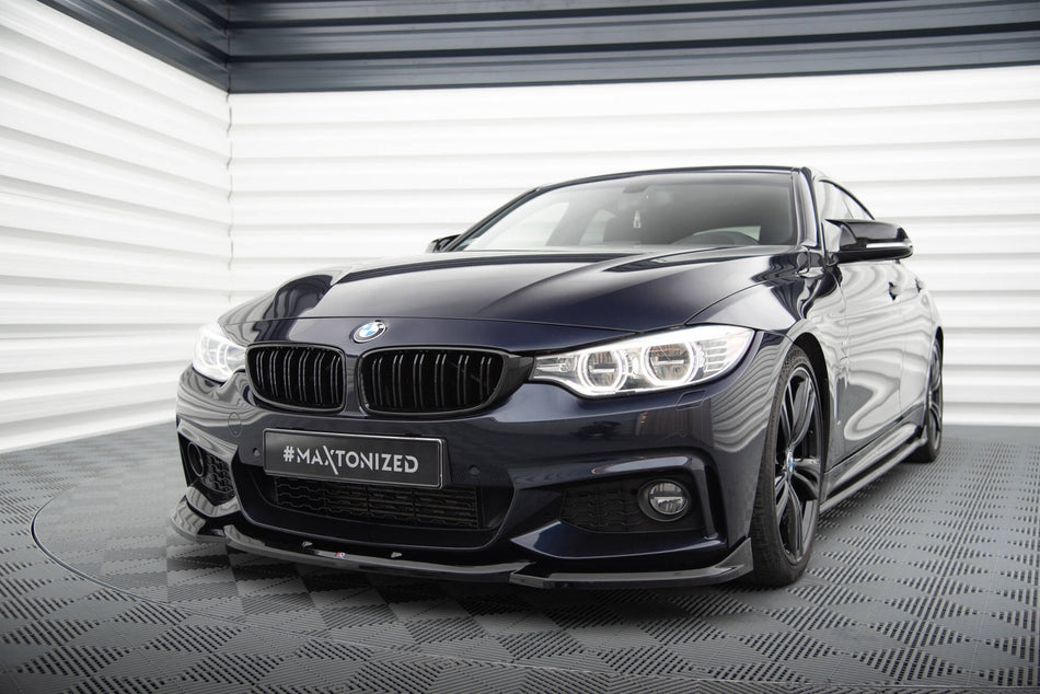 Front Splitter V.6 suitable for BMW 4 Coupe / Gran Coupe / Cabrio M-Pack F32 / F36 / F33