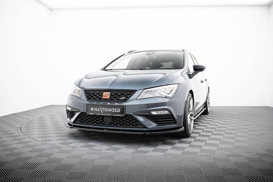 Front Splitter V.6 suitable for Seat Leon Cupra / FR Mk3 FL