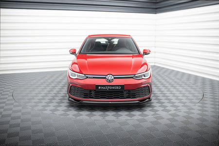 Front Splitter V.6 suitable for Volkswagen Golf GTI / GTE / GTD / R-Line Mk8