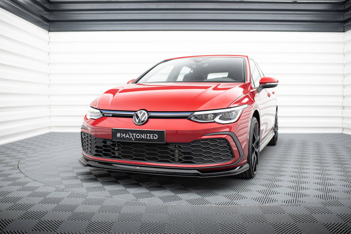 Front Splitter V.6 suitable for Volkswagen Golf GTI / GTE / GTD / R-Line Mk8
