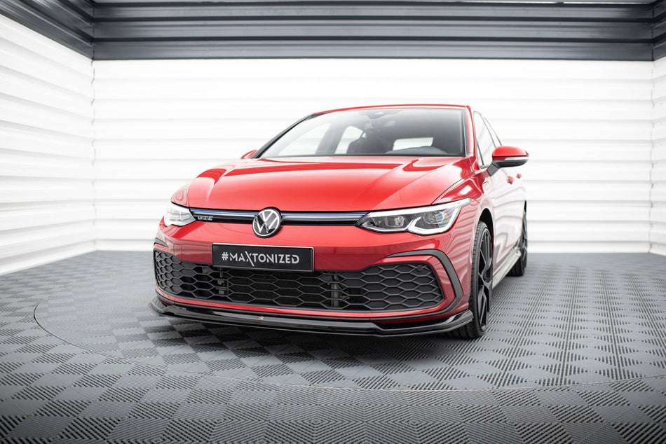 Front Splitter V.6 suitable for Volkswagen Golf GTI / GTE / GTD / R-Line Mk8