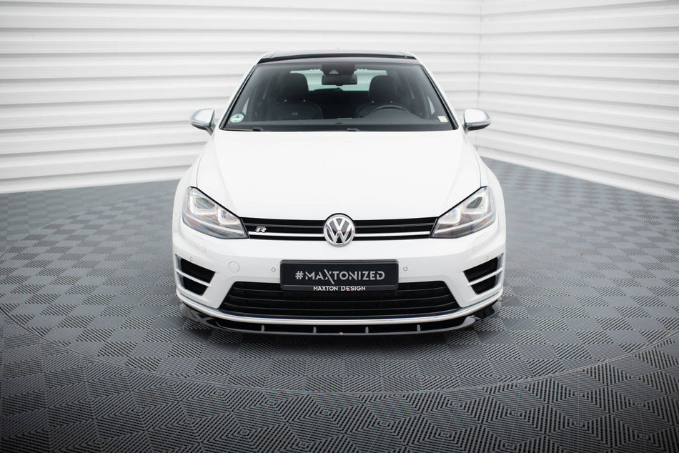 Front Splitter V.6 suitable for Volkswagen Golf R / R-Line Mk7