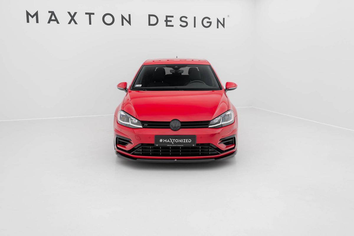 Front Splitter V.6 suitable for Volkswagen Golf R / R-Line Mk7 Facelift