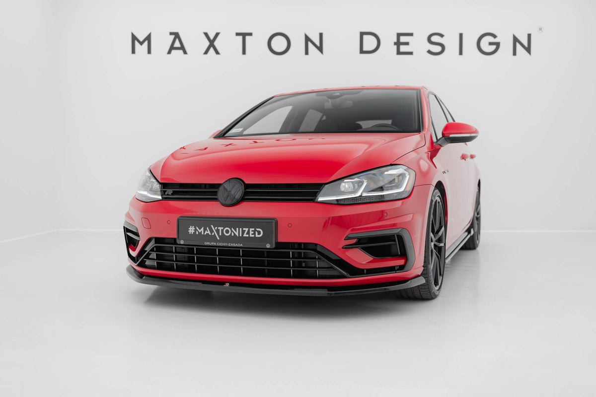 Front Splitter V.6 suitable for Volkswagen Golf R / R-Line Mk7 Facelift