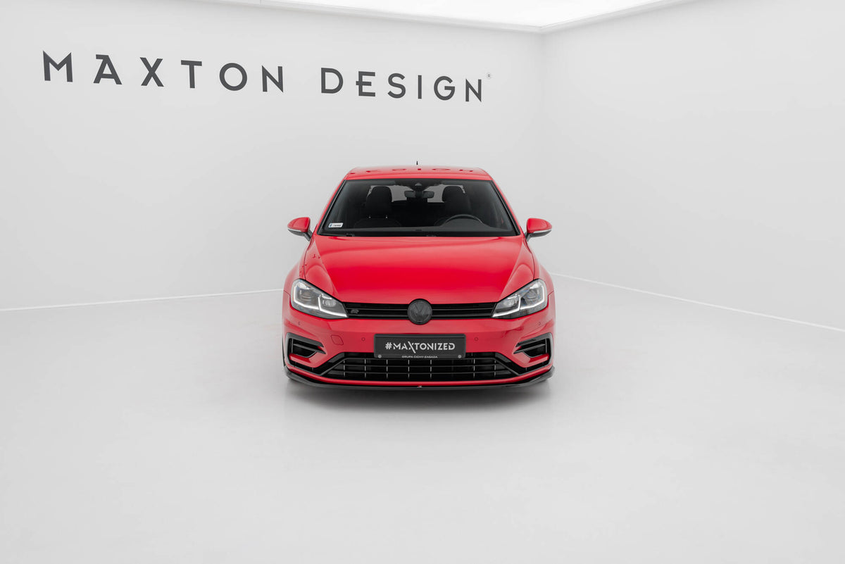 Front Splitter V.7 suitable for Volkswagen Golf R / R-Line Mk7 Facelift