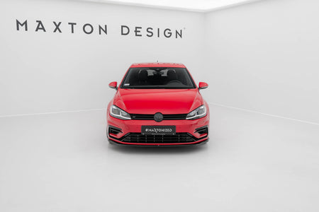 Front Splitter V.7 suitable for Volkswagen Golf R / R-Line Mk7 Facelift