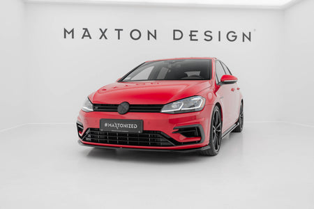 Front Splitter V.7 suitable for Volkswagen Golf R / R-Line Mk7 Facelift